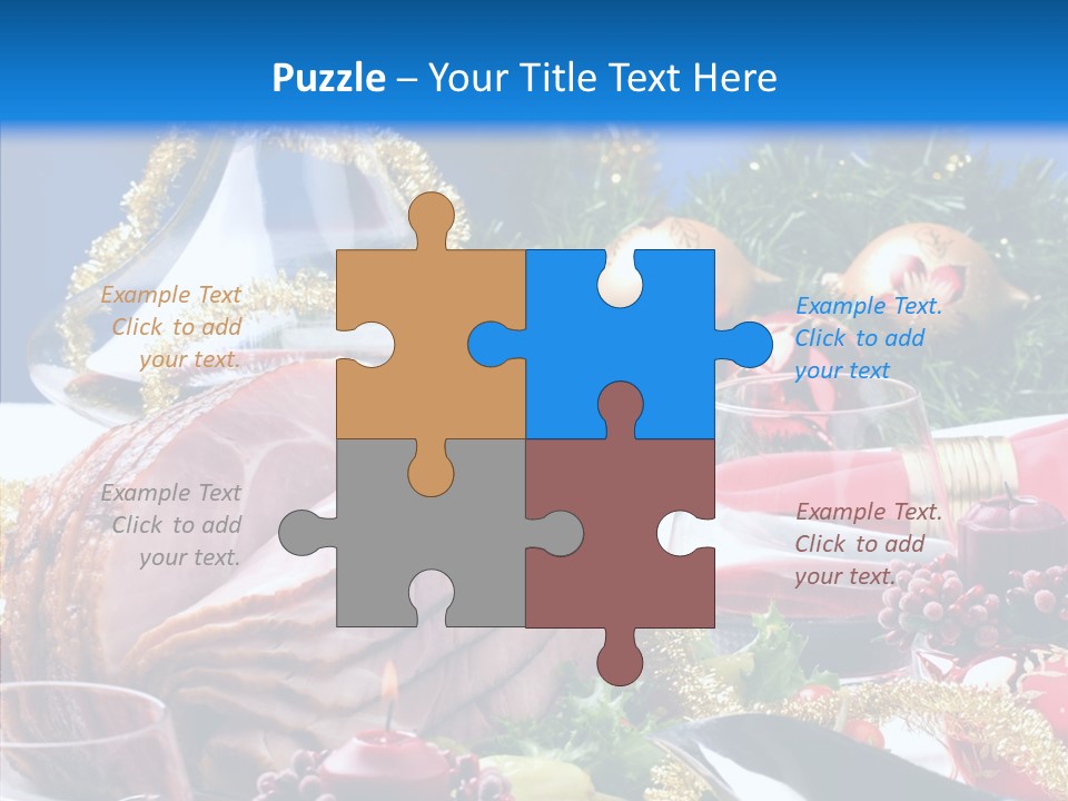 Close Up Cuts Salad PowerPoint Template