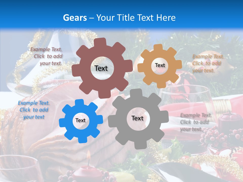 Close Up Cuts Salad PowerPoint Template