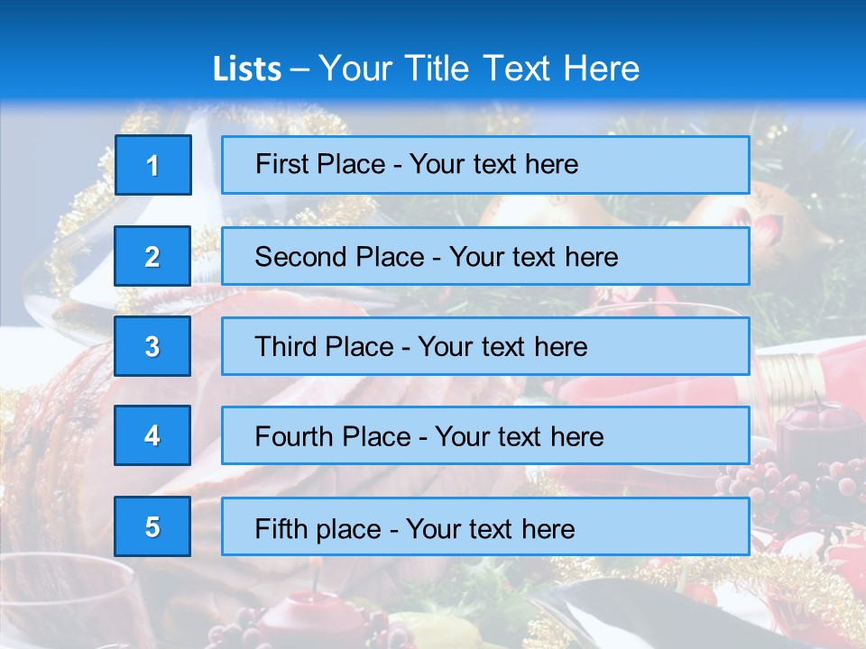 Close Up Cuts Salad PowerPoint Template