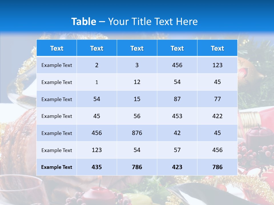Close Up Cuts Salad PowerPoint Template