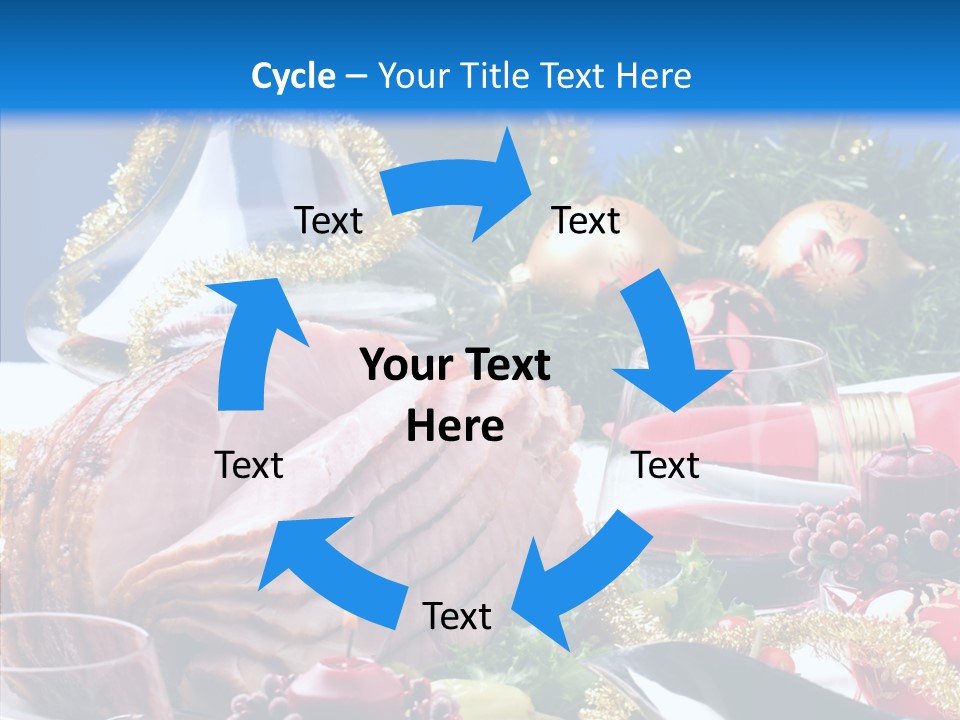 Close Up Cuts Salad PowerPoint Template