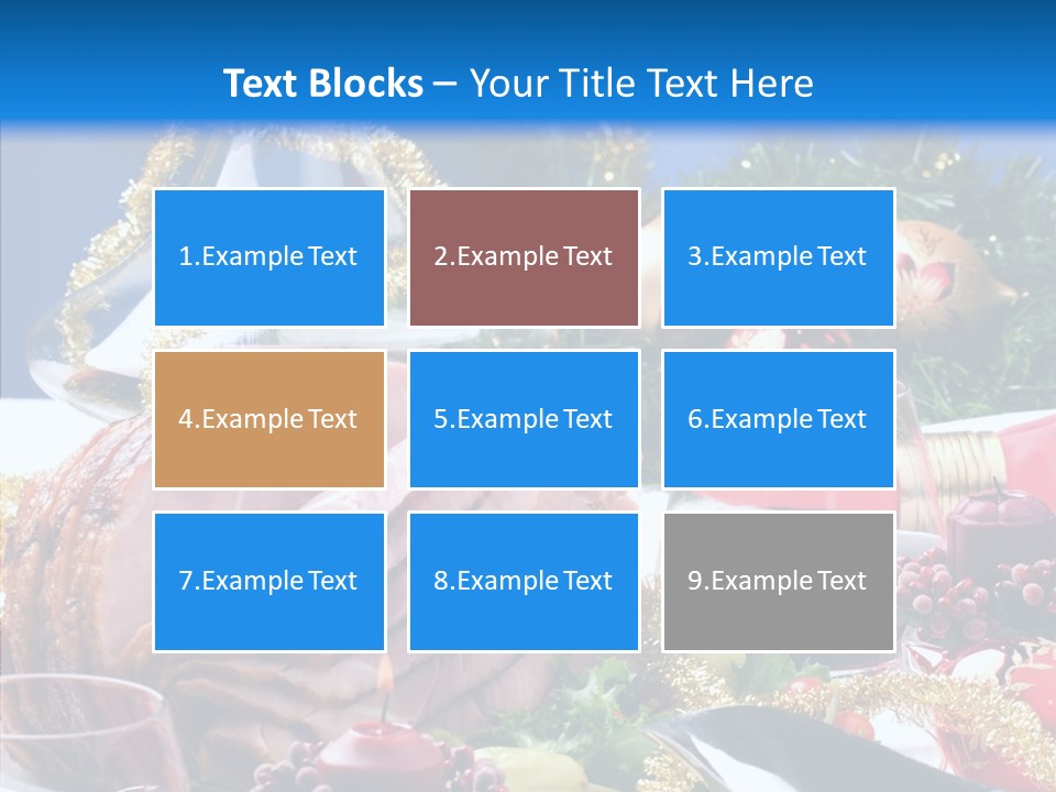 Close Up Cuts Salad PowerPoint Template