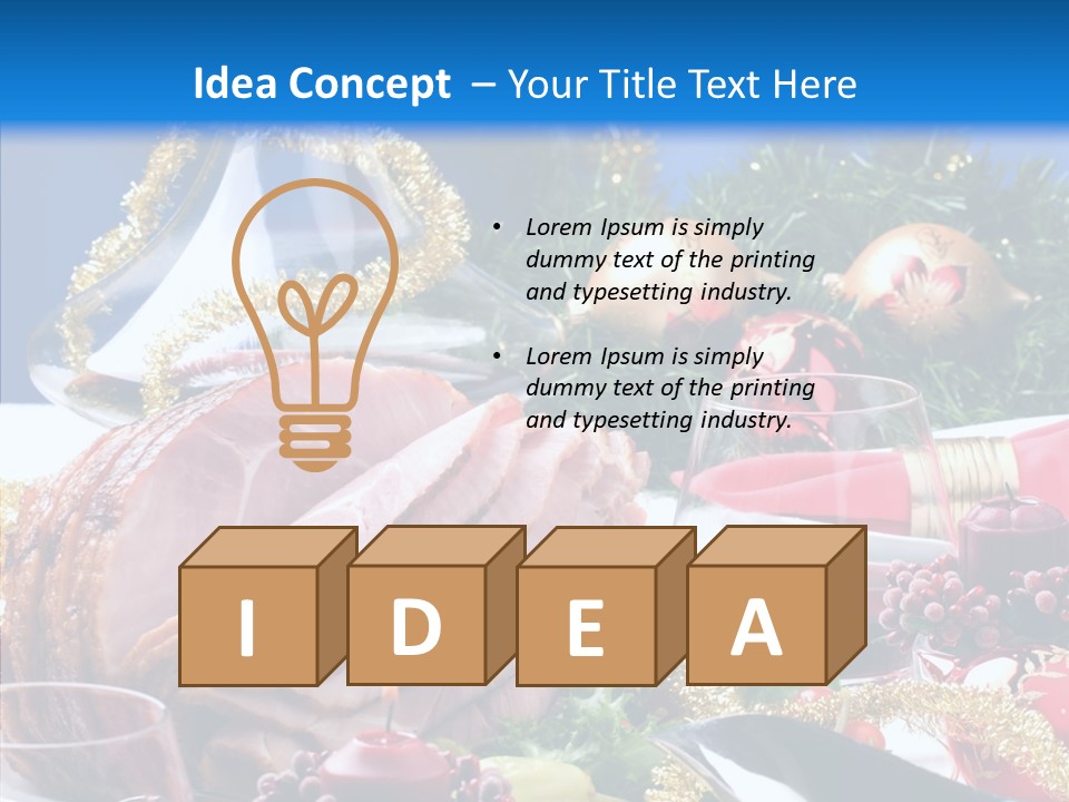 Close Up Cuts Salad PowerPoint Template