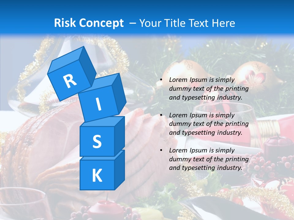 Close Up Cuts Salad PowerPoint Template