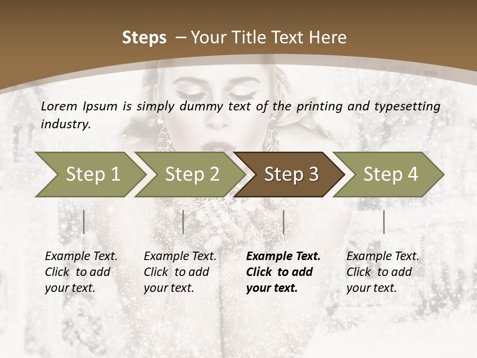 Beautiful Skin Lips PowerPoint Template