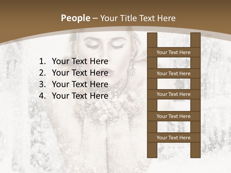 Beautiful Skin Lips PowerPoint Template