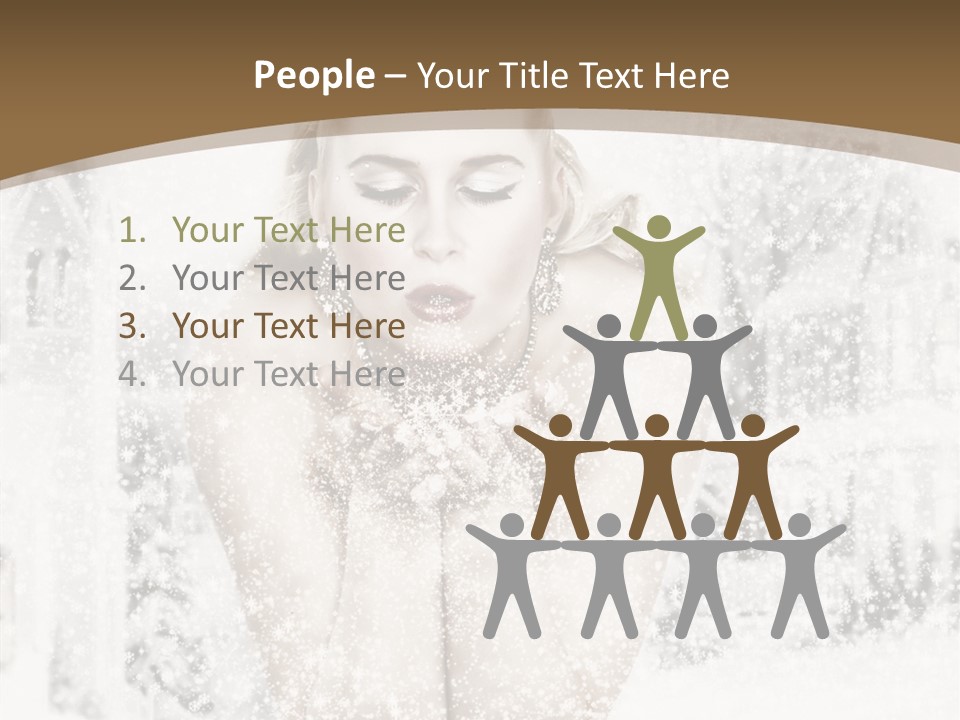 Beautiful Skin Lips PowerPoint Template