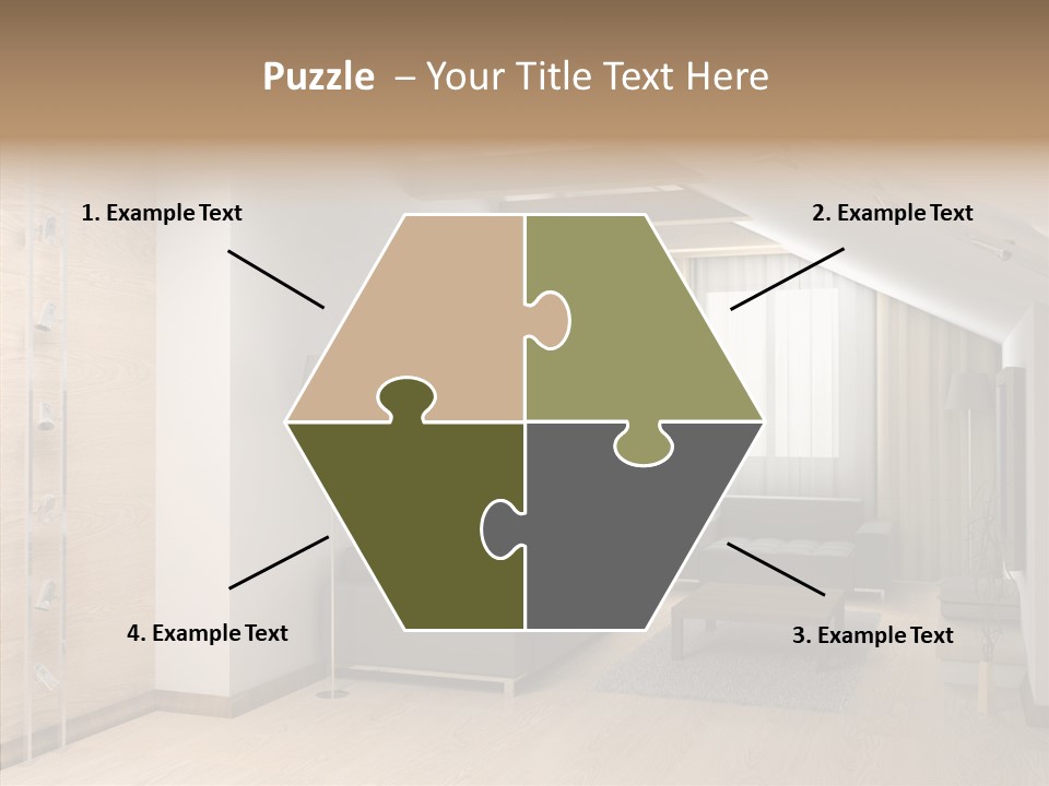 Sconce Colonnade Photo PowerPoint Template