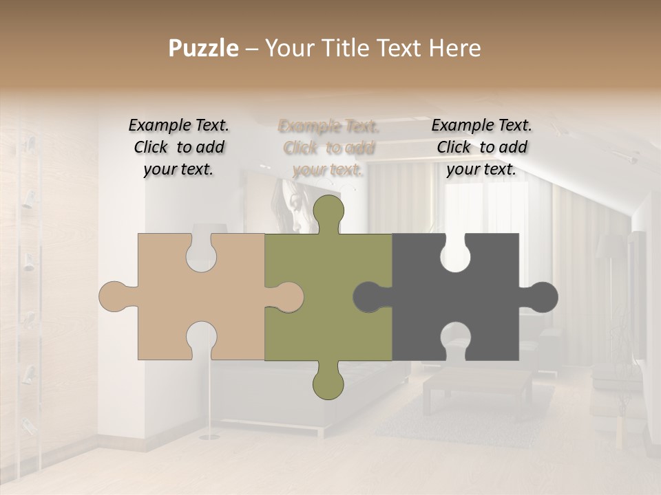 Sconce Colonnade Photo PowerPoint Template