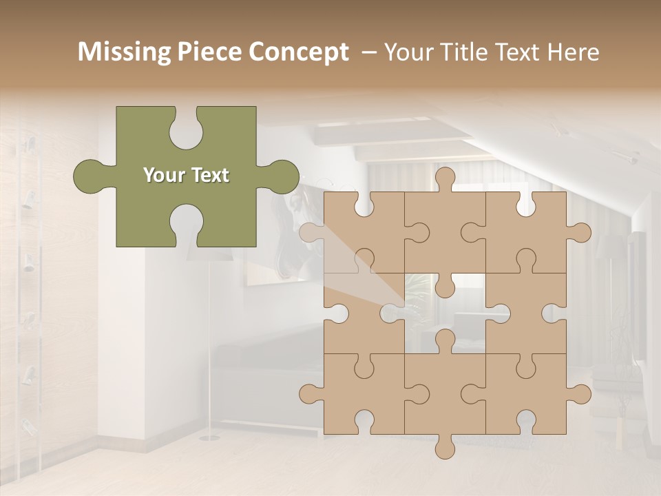 Sconce Colonnade Photo PowerPoint Template