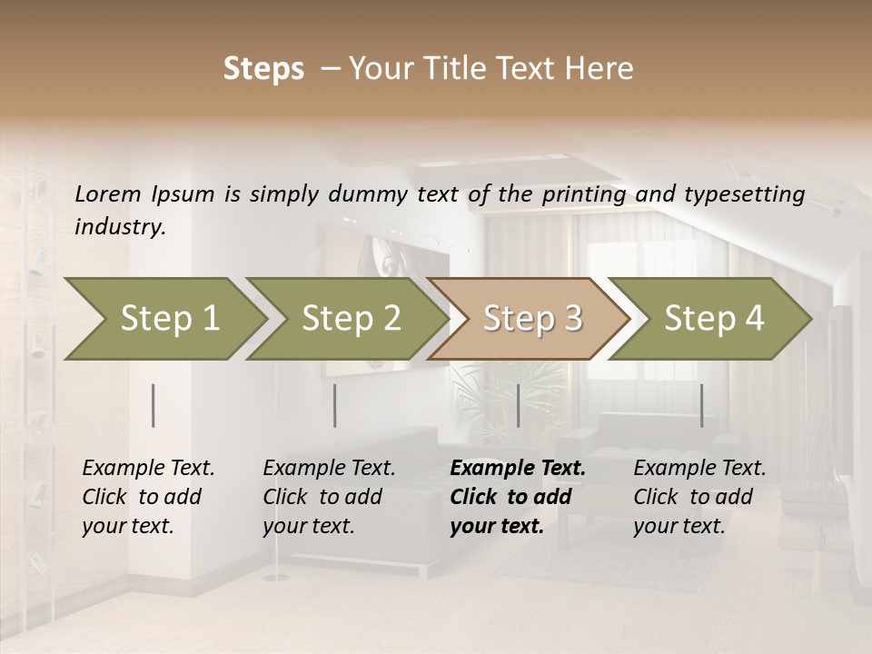 Sconce Colonnade Photo PowerPoint Template
