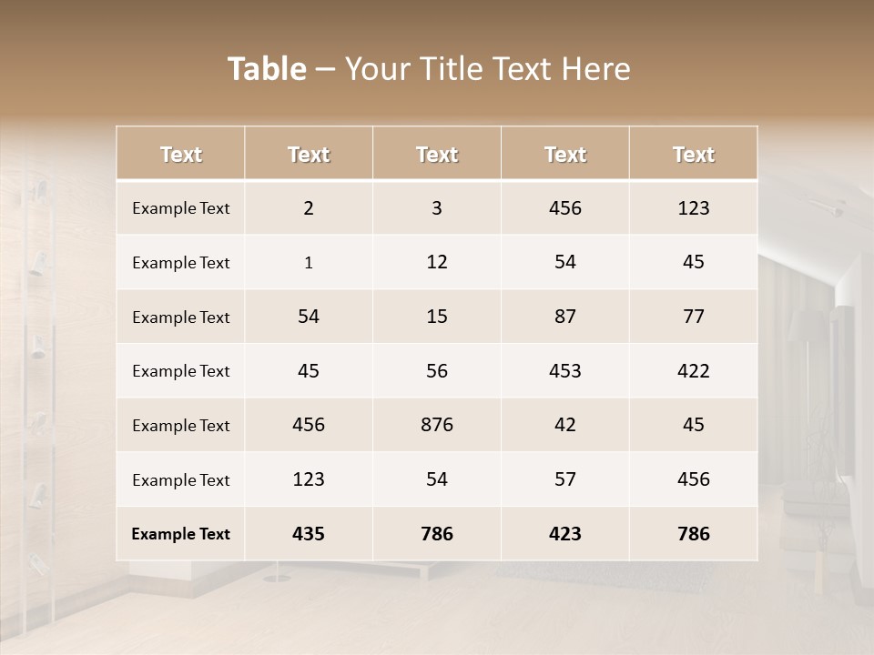 Sconce Colonnade Photo PowerPoint Template