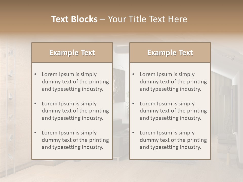 Sconce Colonnade Photo PowerPoint Template