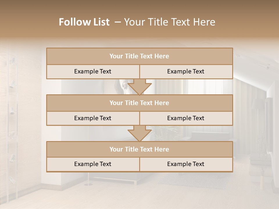 Sconce Colonnade Photo PowerPoint Template