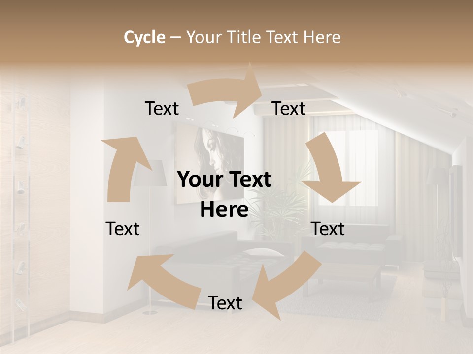 Sconce Colonnade Photo PowerPoint Template