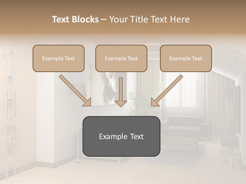Sconce Colonnade Photo PowerPoint Template