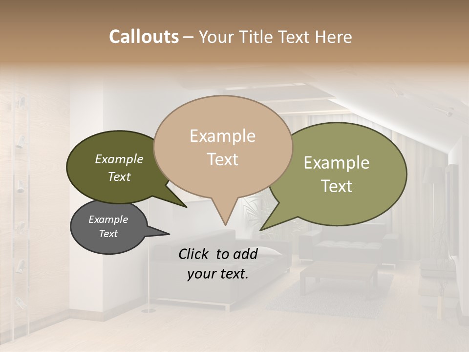 Sconce Colonnade Photo PowerPoint Template
