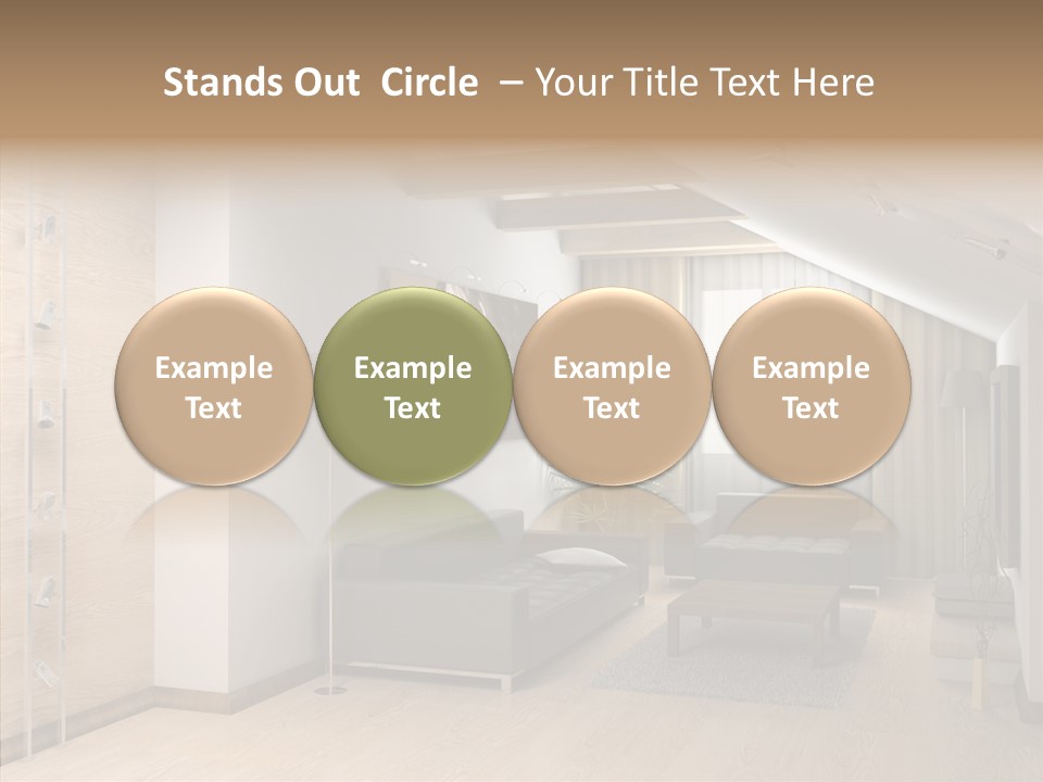 Sconce Colonnade Photo PowerPoint Template