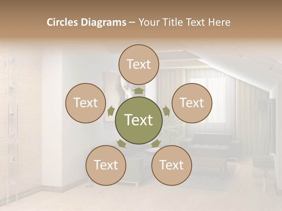 Sconce Colonnade Photo PowerPoint Template