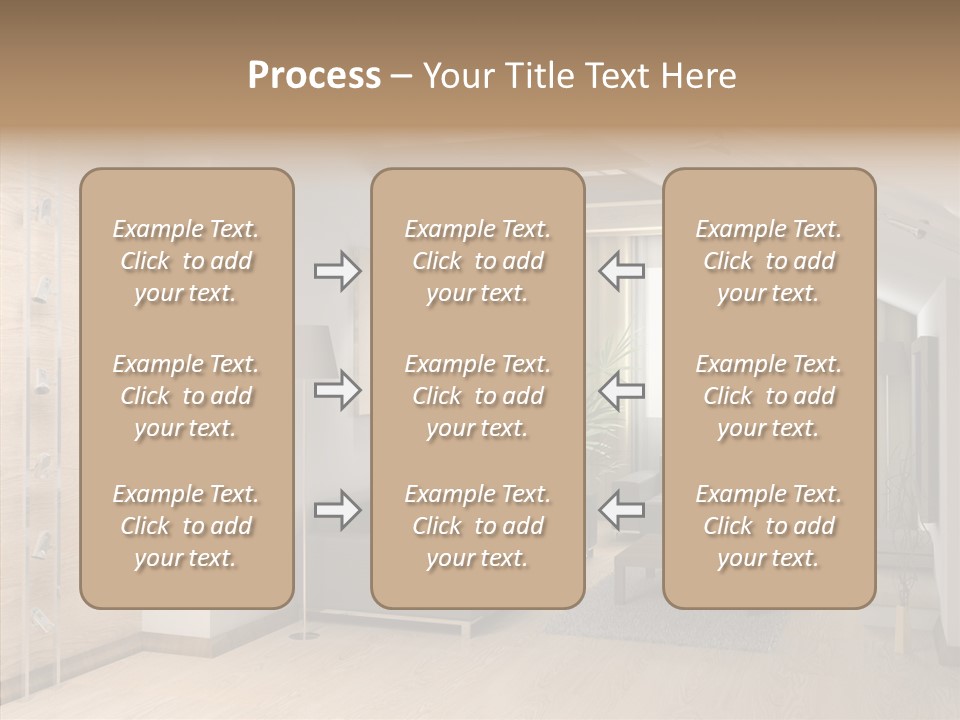 Sconce Colonnade Photo PowerPoint Template