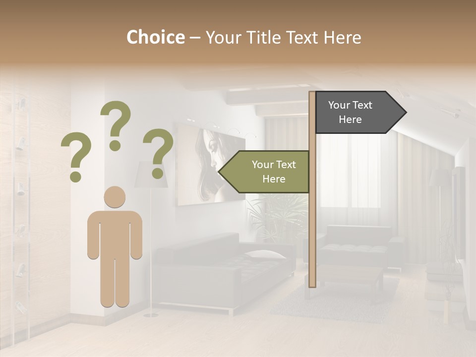Sconce Colonnade Photo PowerPoint Template