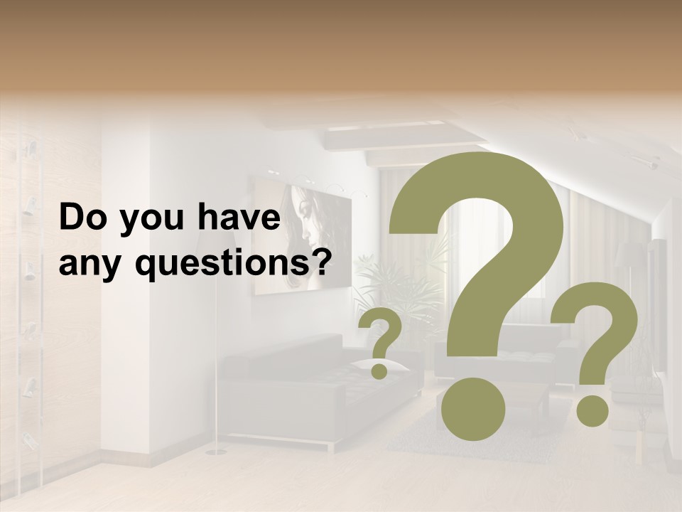 Sconce Colonnade Photo PowerPoint Template