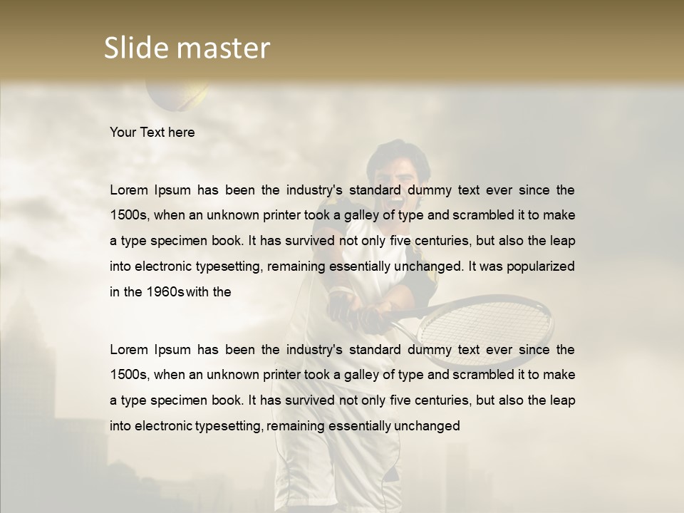 Score Sport Strong PowerPoint Template