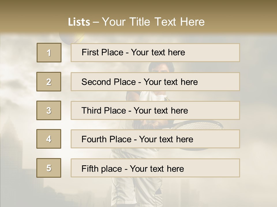 Score Sport Strong PowerPoint Template
