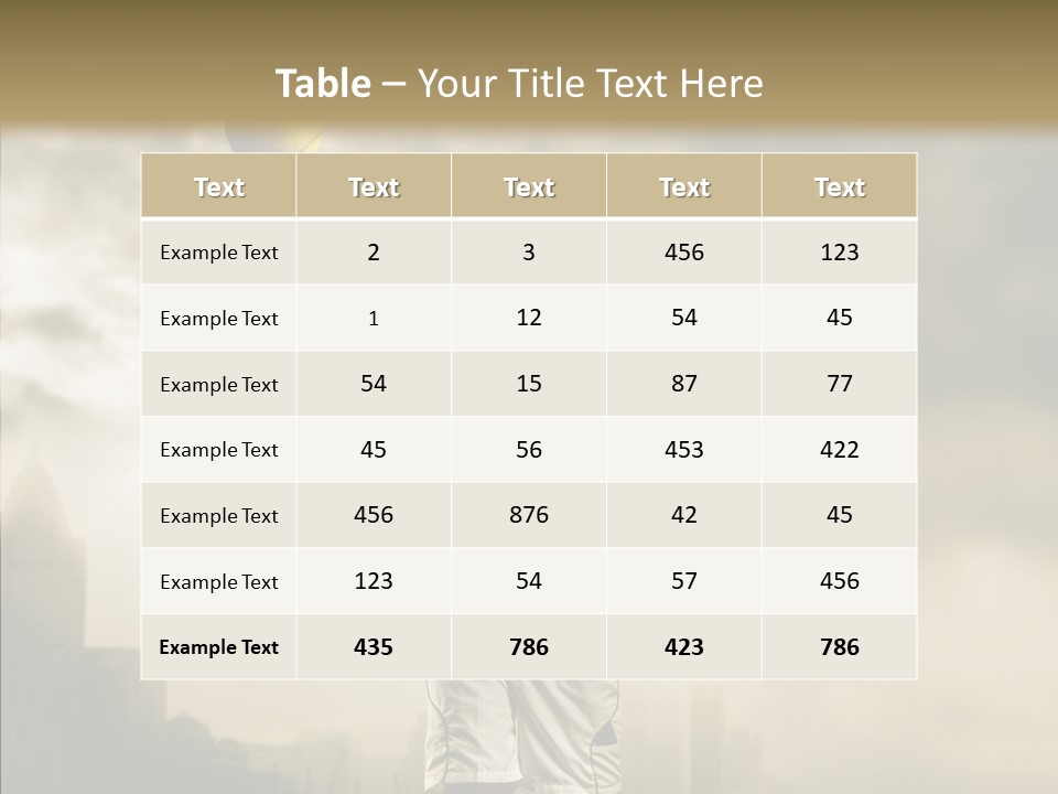 Score Sport Strong PowerPoint Template