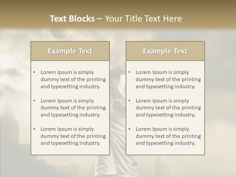 Score Sport Strong PowerPoint Template