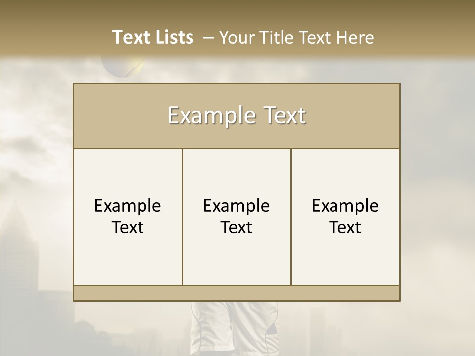 Score Sport Strong PowerPoint Template