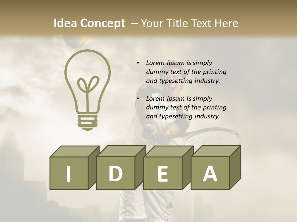 Score Sport Strong PowerPoint Template