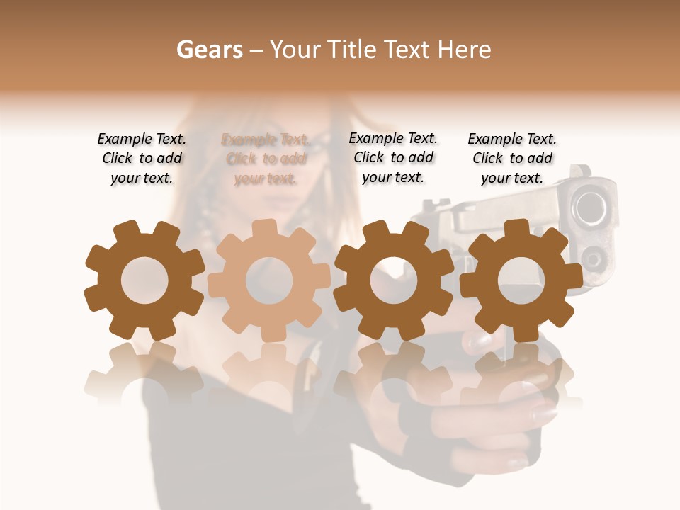 Firearm Gorgeous Calibre PowerPoint Template