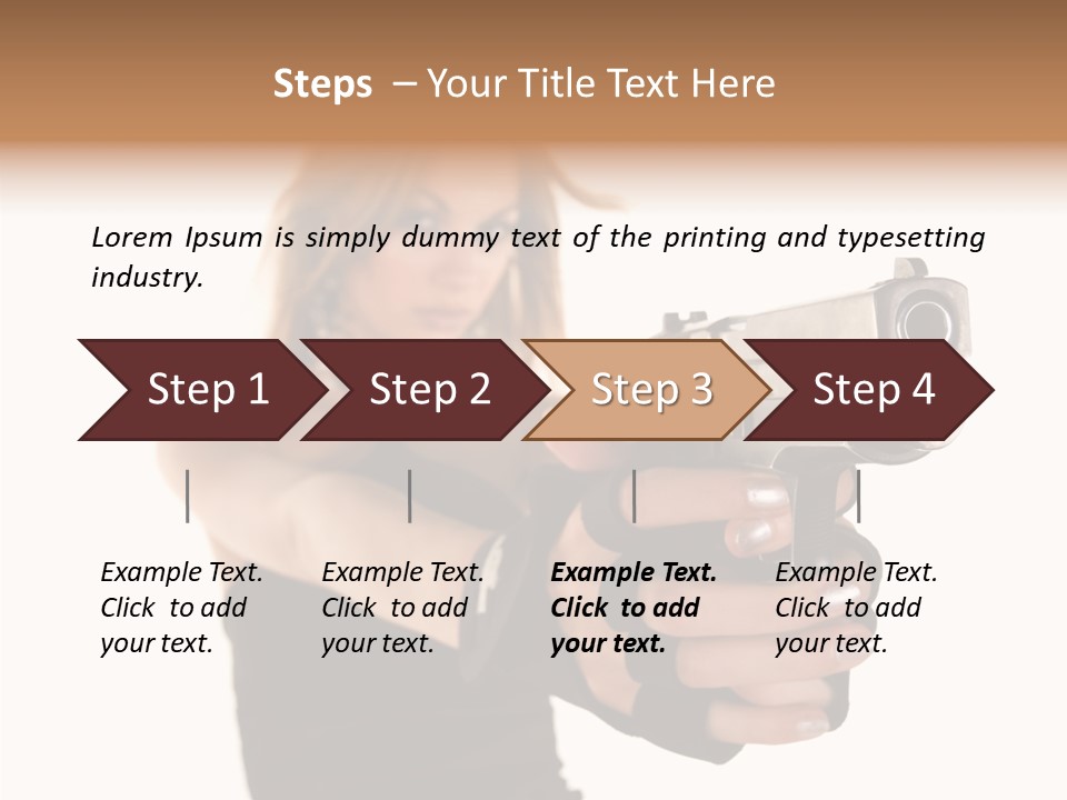 Firearm Gorgeous Calibre PowerPoint Template