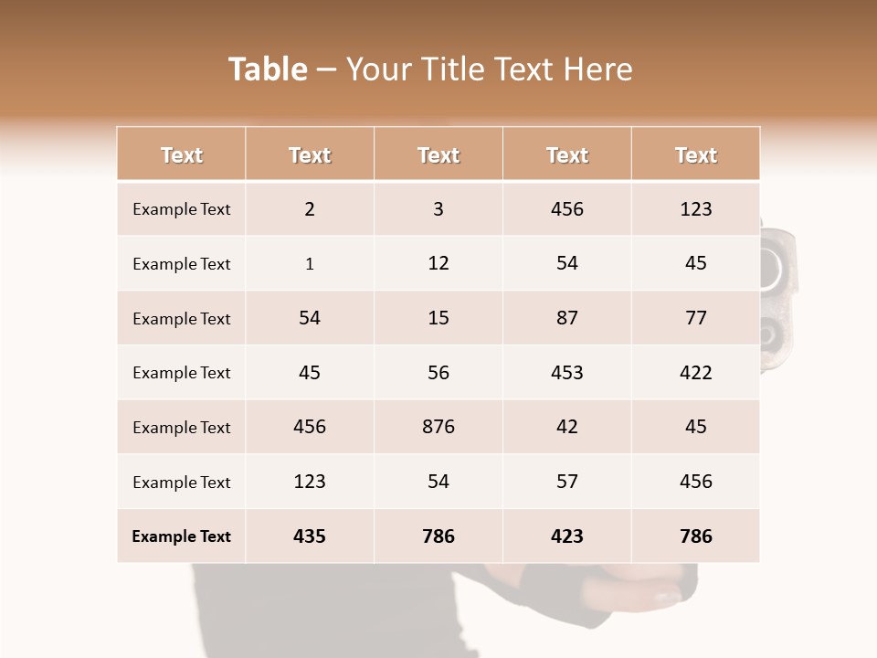Firearm Gorgeous Calibre PowerPoint Template