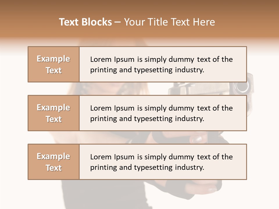 Firearm Gorgeous Calibre PowerPoint Template