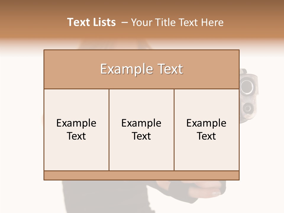 Firearm Gorgeous Calibre PowerPoint Template