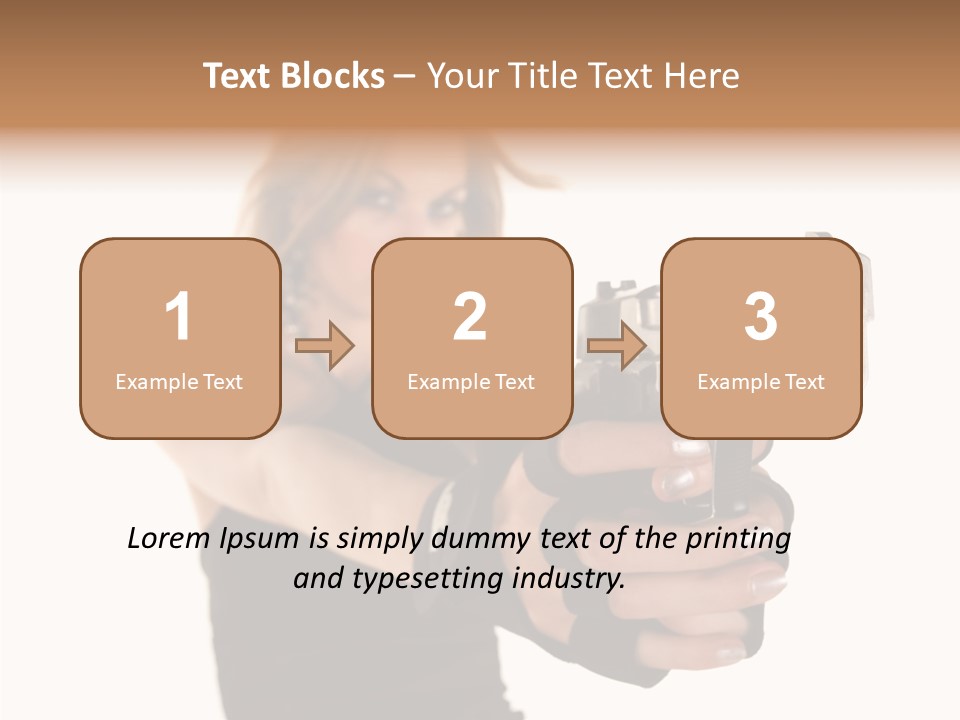 Firearm Gorgeous Calibre PowerPoint Template