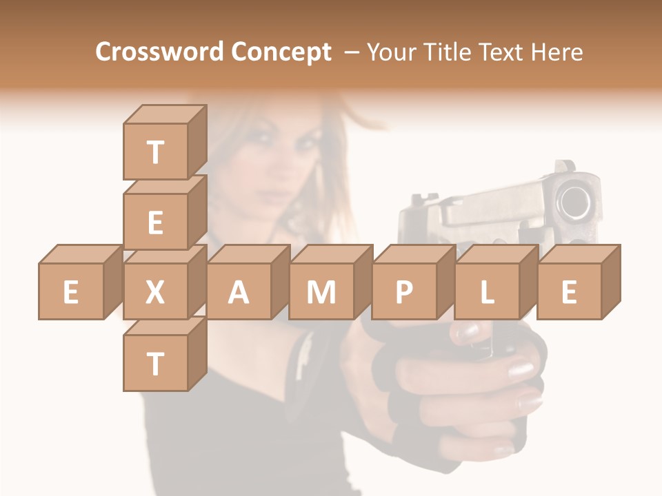 Firearm Gorgeous Calibre PowerPoint Template