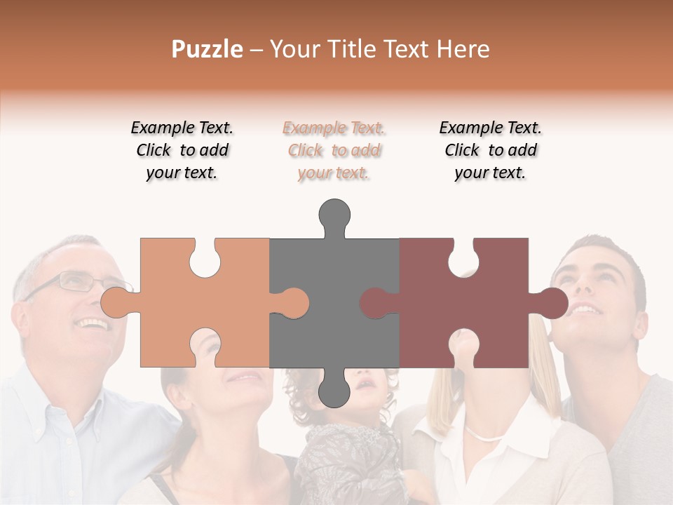 A Group Of People Are Looking Up At The Sky PowerPoint Template