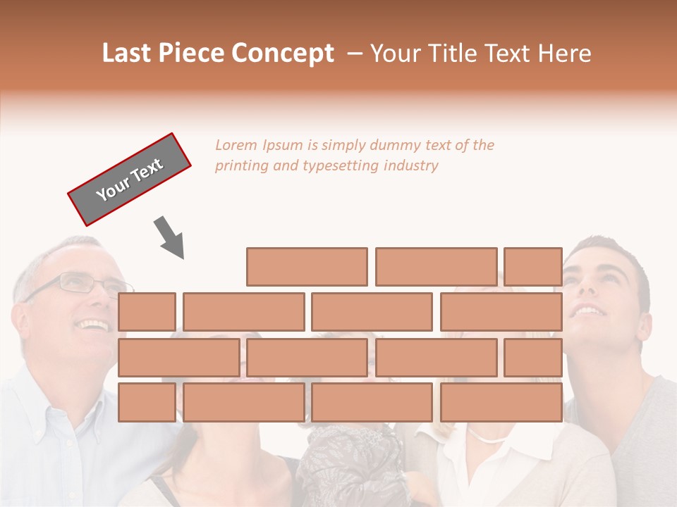 A Group Of People Are Looking Up At The Sky PowerPoint Template