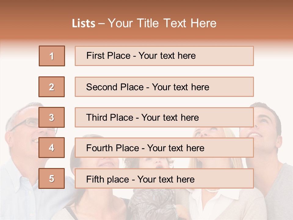 A Group Of People Are Looking Up At The Sky PowerPoint Template