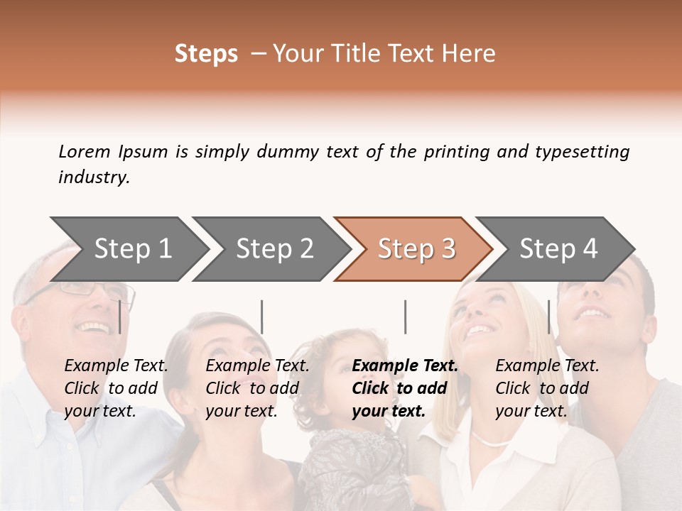A Group Of People Are Looking Up At The Sky PowerPoint Template