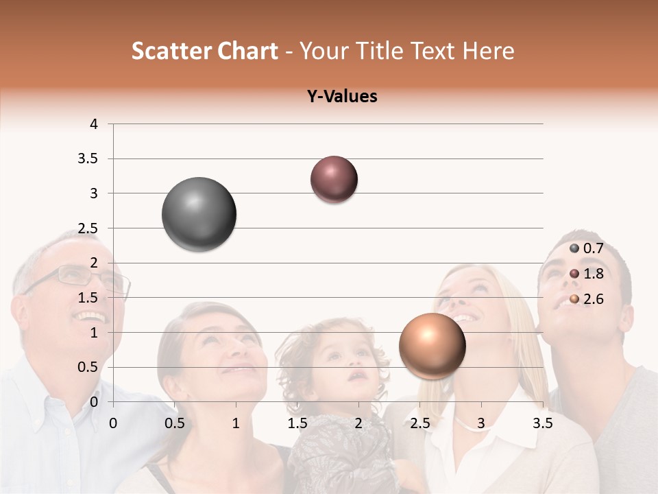 A Group Of People Are Looking Up At The Sky PowerPoint Template