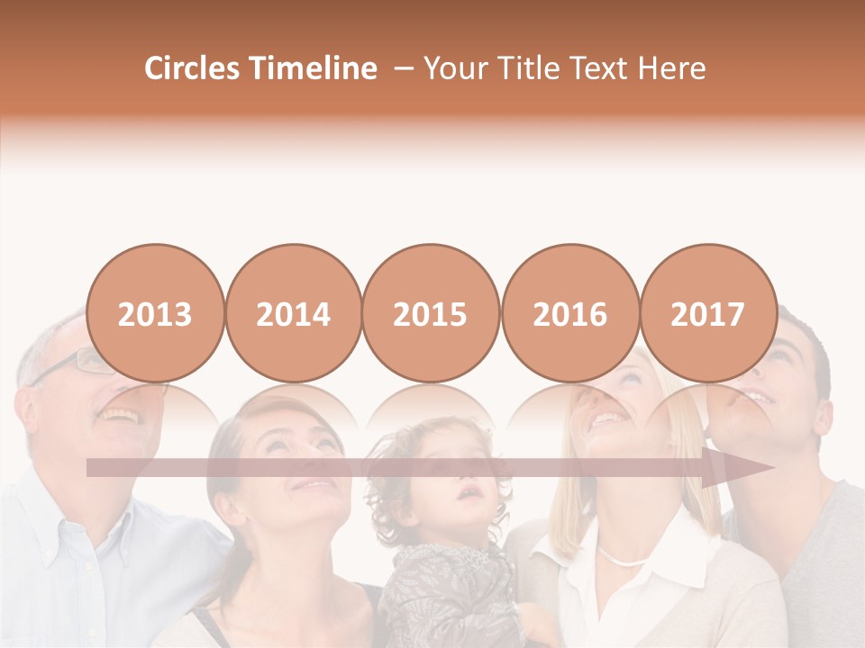 A Group Of People Are Looking Up At The Sky PowerPoint Template