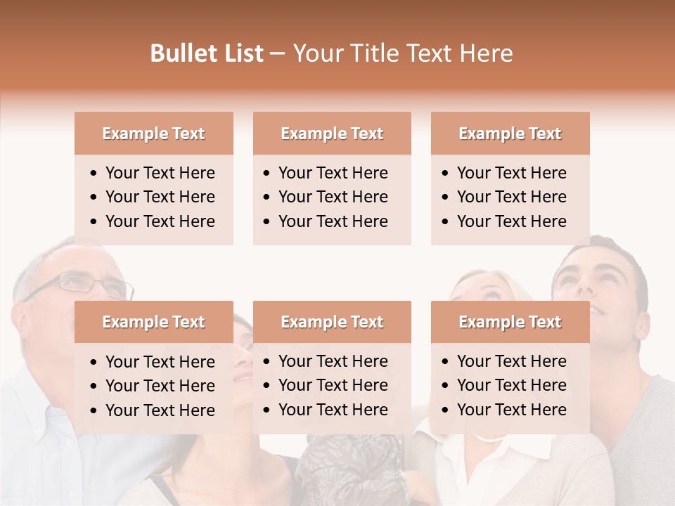 A Group Of People Are Looking Up At The Sky PowerPoint Template