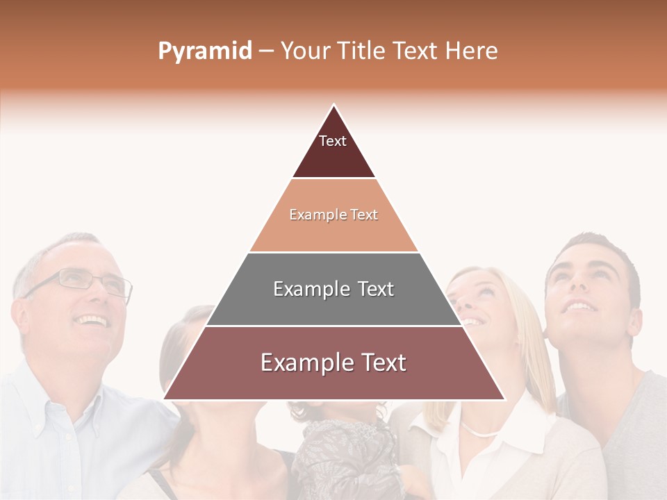 A Group Of People Are Looking Up At The Sky PowerPoint Template