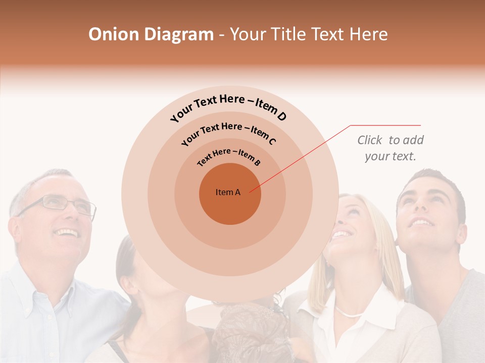 A Group Of People Are Looking Up At The Sky PowerPoint Template
