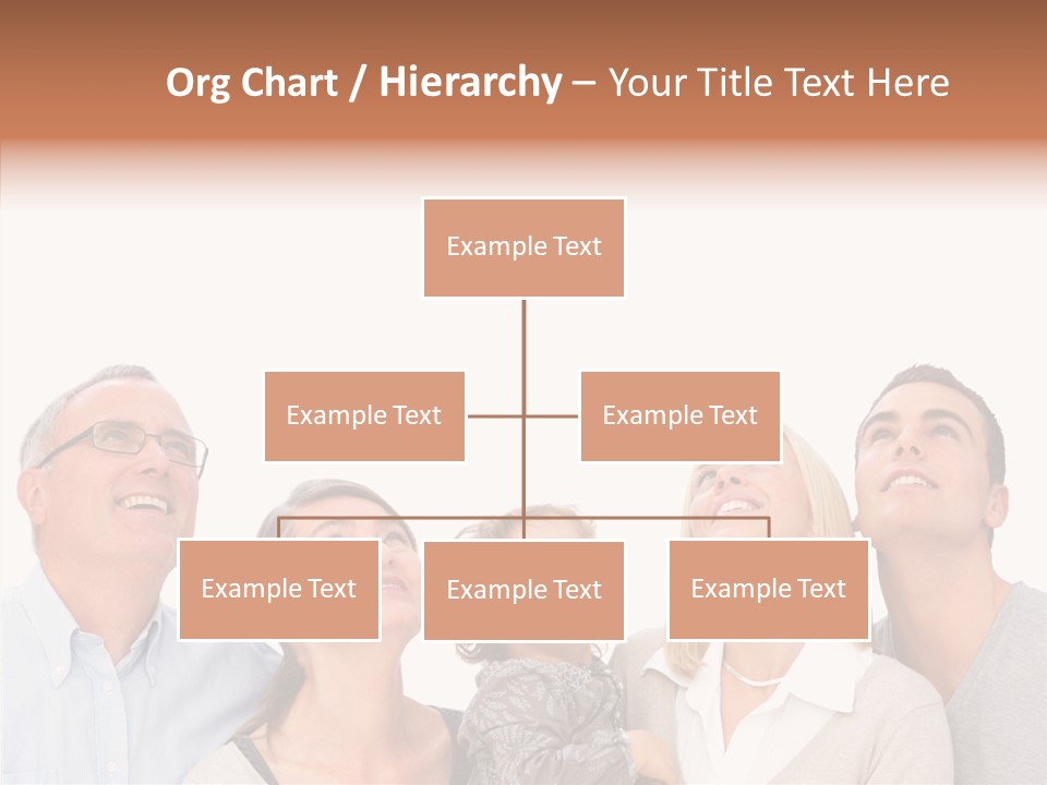 A Group Of People Are Looking Up At The Sky PowerPoint Template