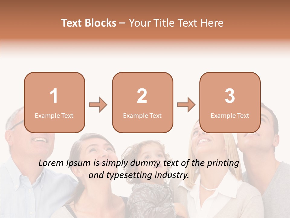 A Group Of People Are Looking Up At The Sky PowerPoint Template